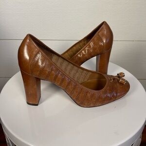 Antonio Brown Leather Heels Size 8.5